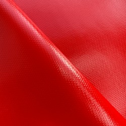 Тентовый материал ПВХ 600 гр/м2 плотная, Красный (Ширина 150см), на отрез  в Нижнем Новгороде, 600 г/м2, 1189 руб