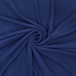 Ткань Флис Односторонний 130 гр/м2, цвет Темно-синий (на отрез)  в Нижнем Новгороде