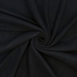 Ткань Флис Односторонний 130 гр/м2, цвет Черный (на отрез)  в Нижнем Новгороде