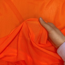 Трикотажная Сетка 75 г/м2, цвет Оранжевый (на отрез)  в Нижнем Новгороде